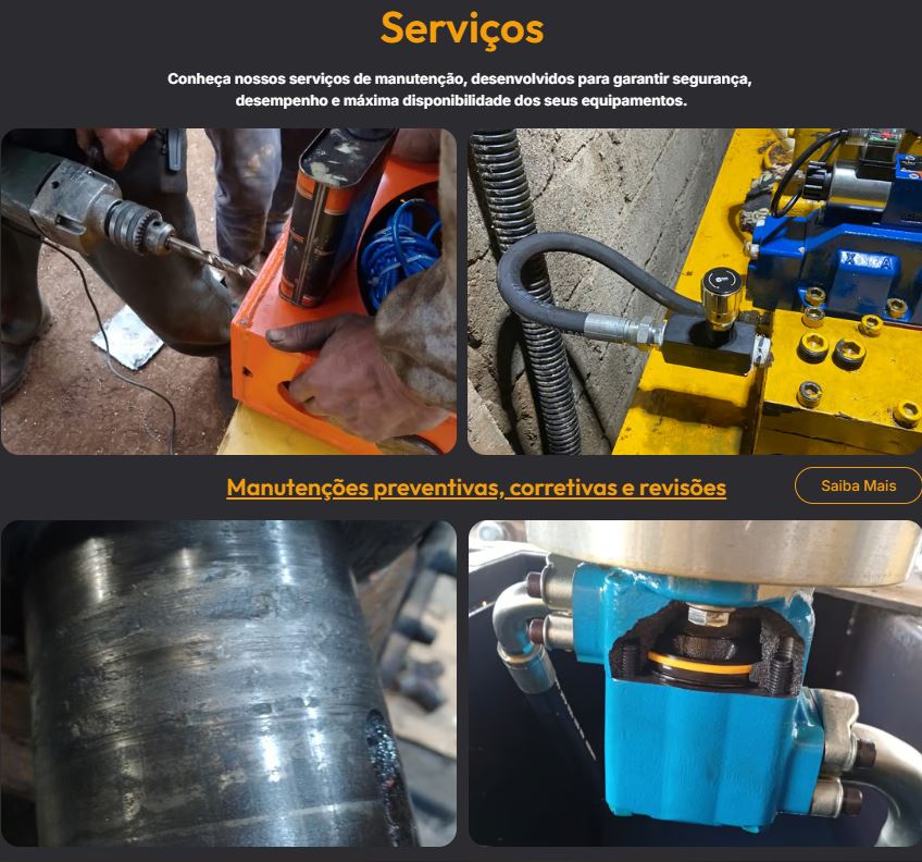 Manutenção de maquinas Hidraulicas