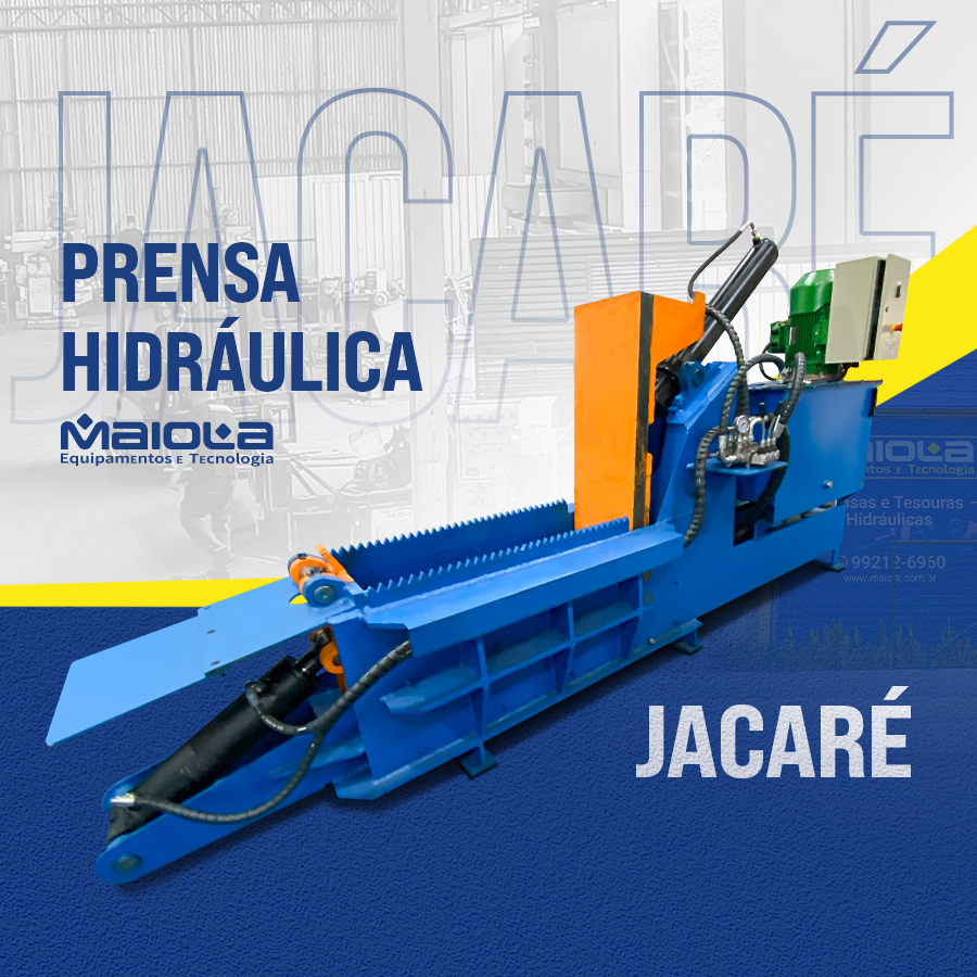 PRENSA HIDRÁULICA JACARÉ 30X40 - MAIOLA