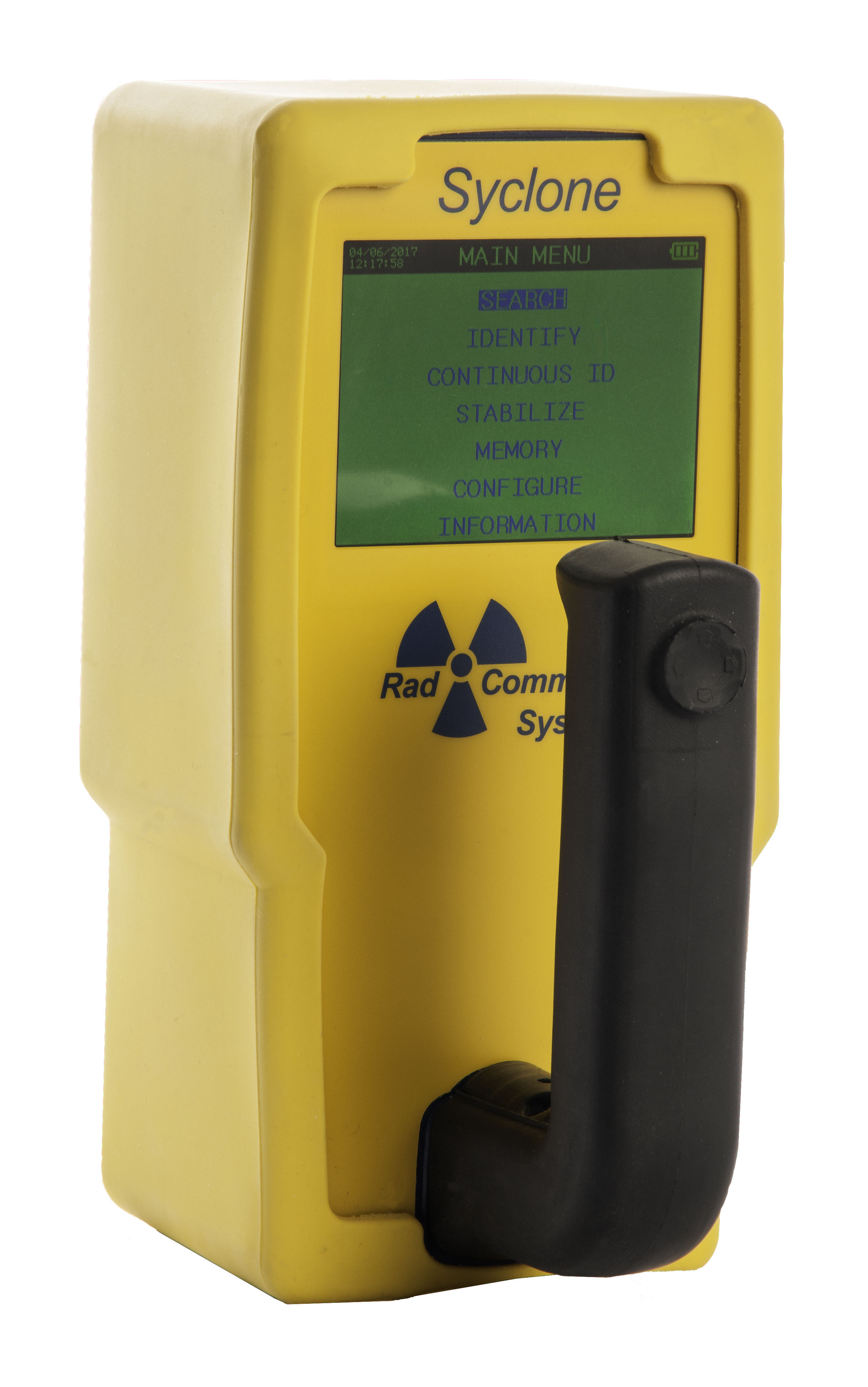 ESPECTRÔMETRO DE RADIOATIVIDADE GAMA PORTÁTIL SYCLONE RADCOMM SYSTEMS