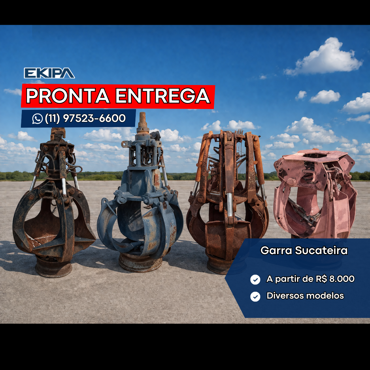 Garra sucateiras diversas