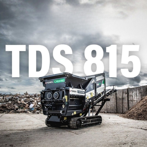 TDS 815 - TEREX ECOTEC Triturador de baixa rotação