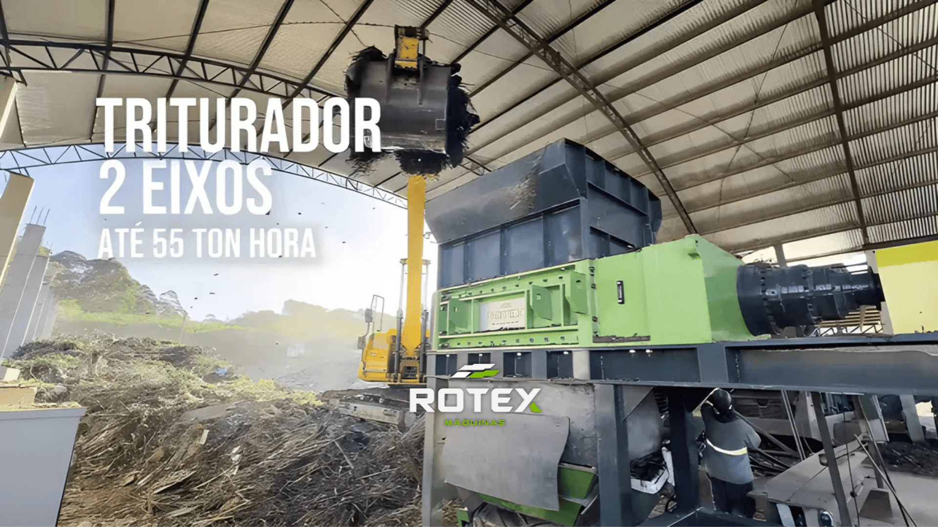 Triturador shredder industrial