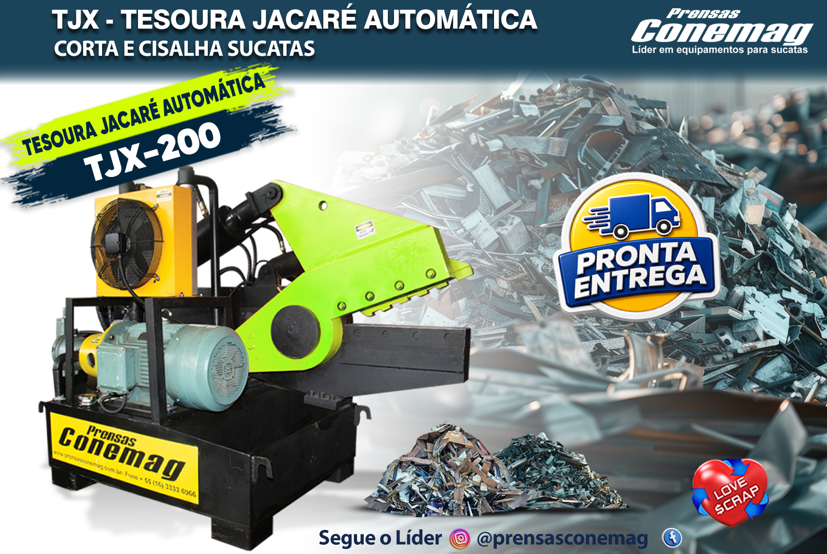 TJX-200 - Tesoura Jacaré Automática