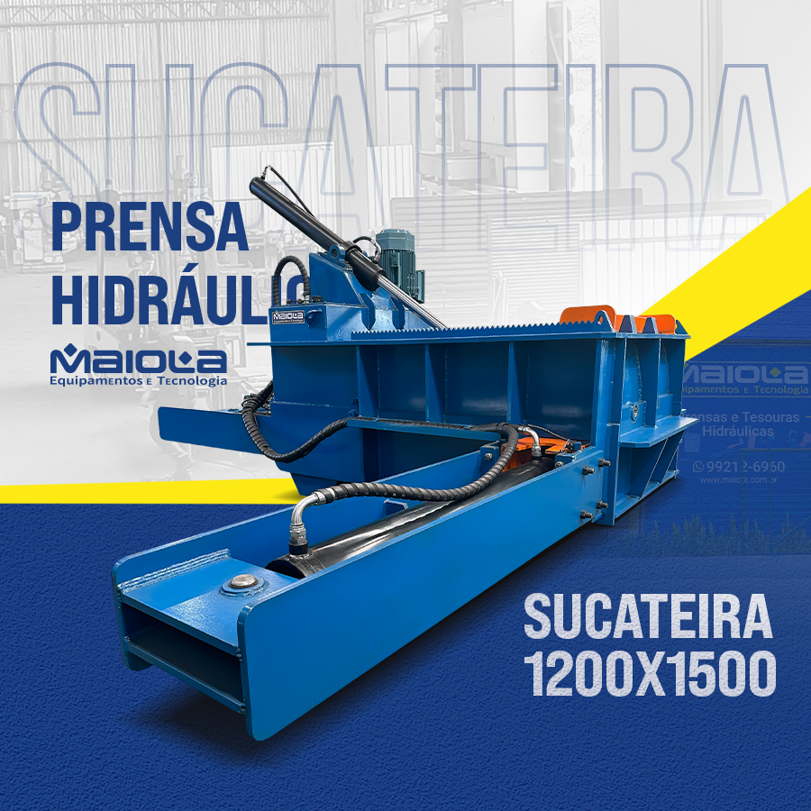 PRENSA HIDRÁULICA SUCATEIRA 1200X1500 - MAIOLA