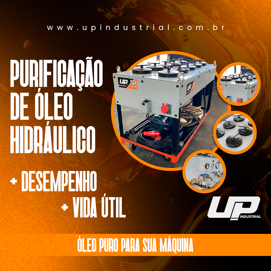 Serviço de purificação de óleo hidráulico, descontaminação de equipamentos e limpeza de reservatórios