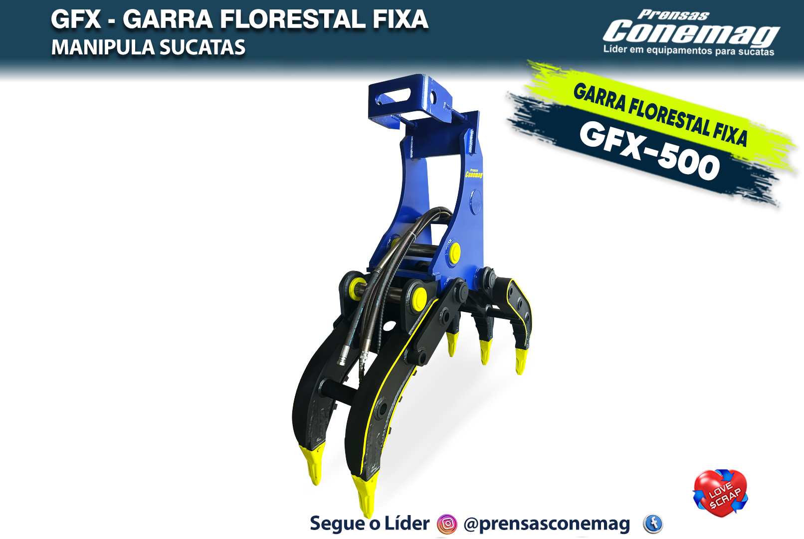 GFX-500 - Garra Florestal Fixa