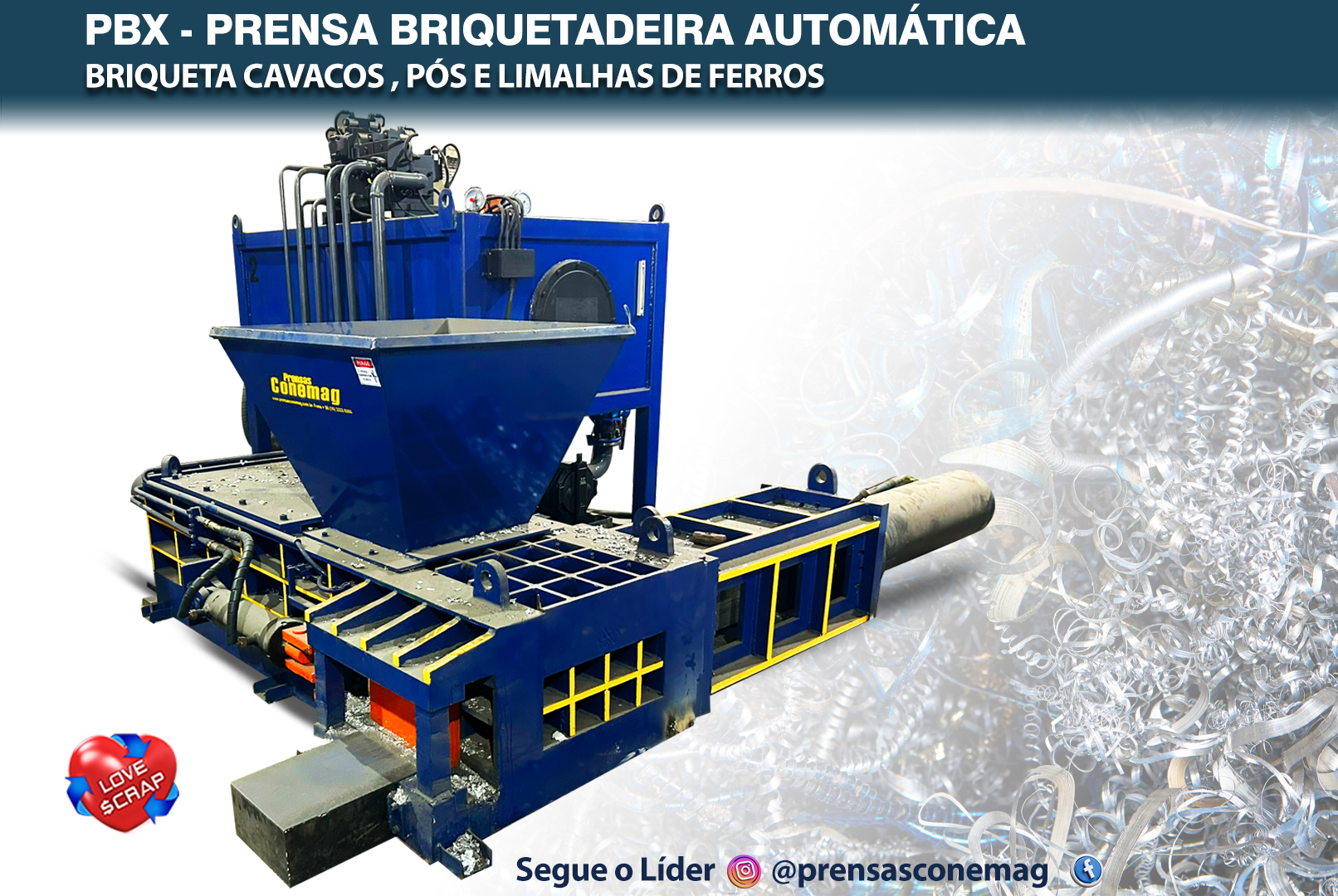 PBX - PRENSA briquetadeira automática