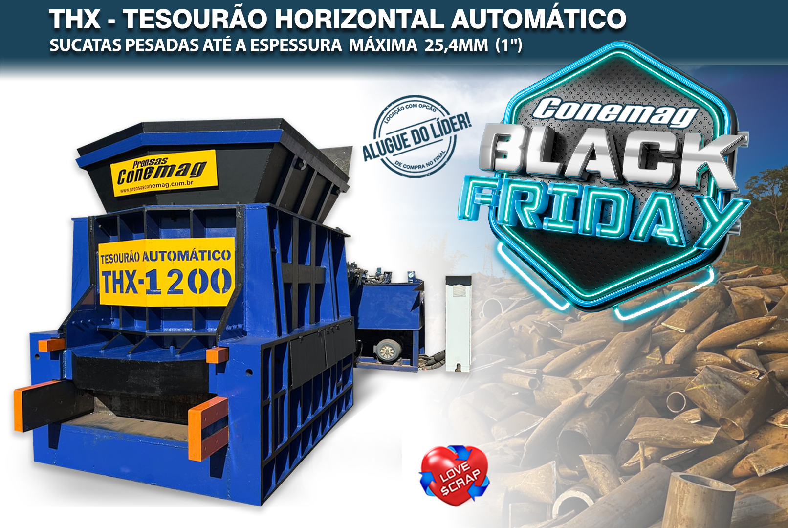 THX-1200 - Tesourão Horizontal Automático
