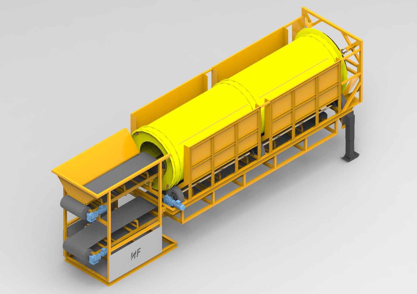 SCRAPDRUM 2600 - Peneira Rotativa Trommel 2m x 7,5m