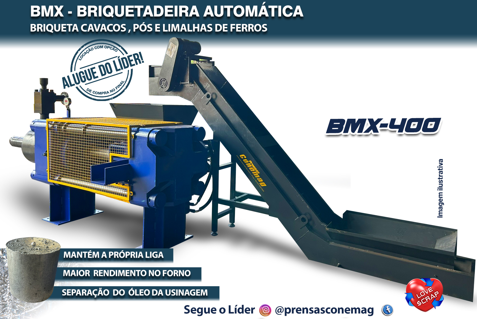 BMX-400 - Briquetadeira Automática