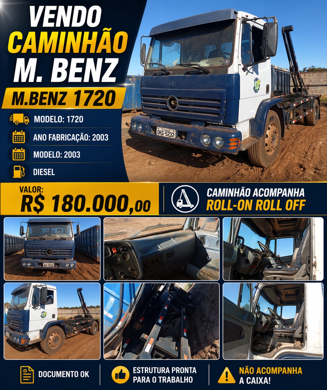 caminhão roll on roll of